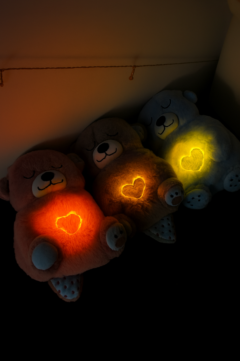 Breathing Teddy Bear with Soothing Music, Comfort Plush