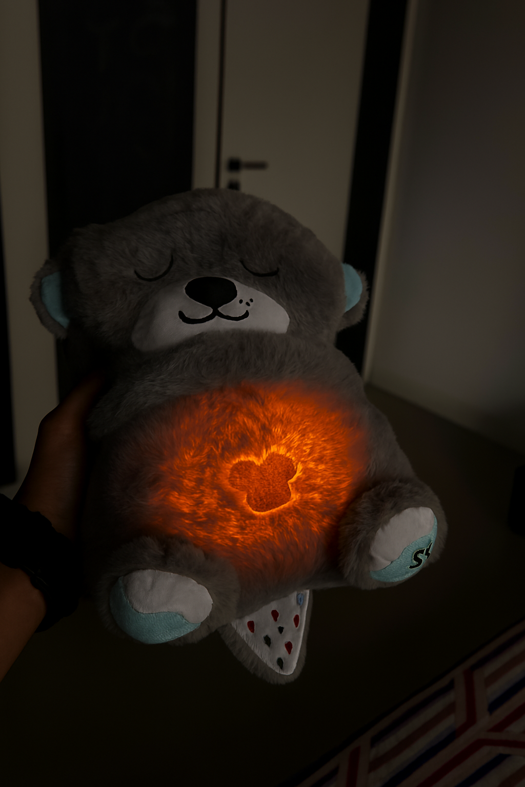 Breathing Teddy Bear with Soothing Music, Comfort Plush