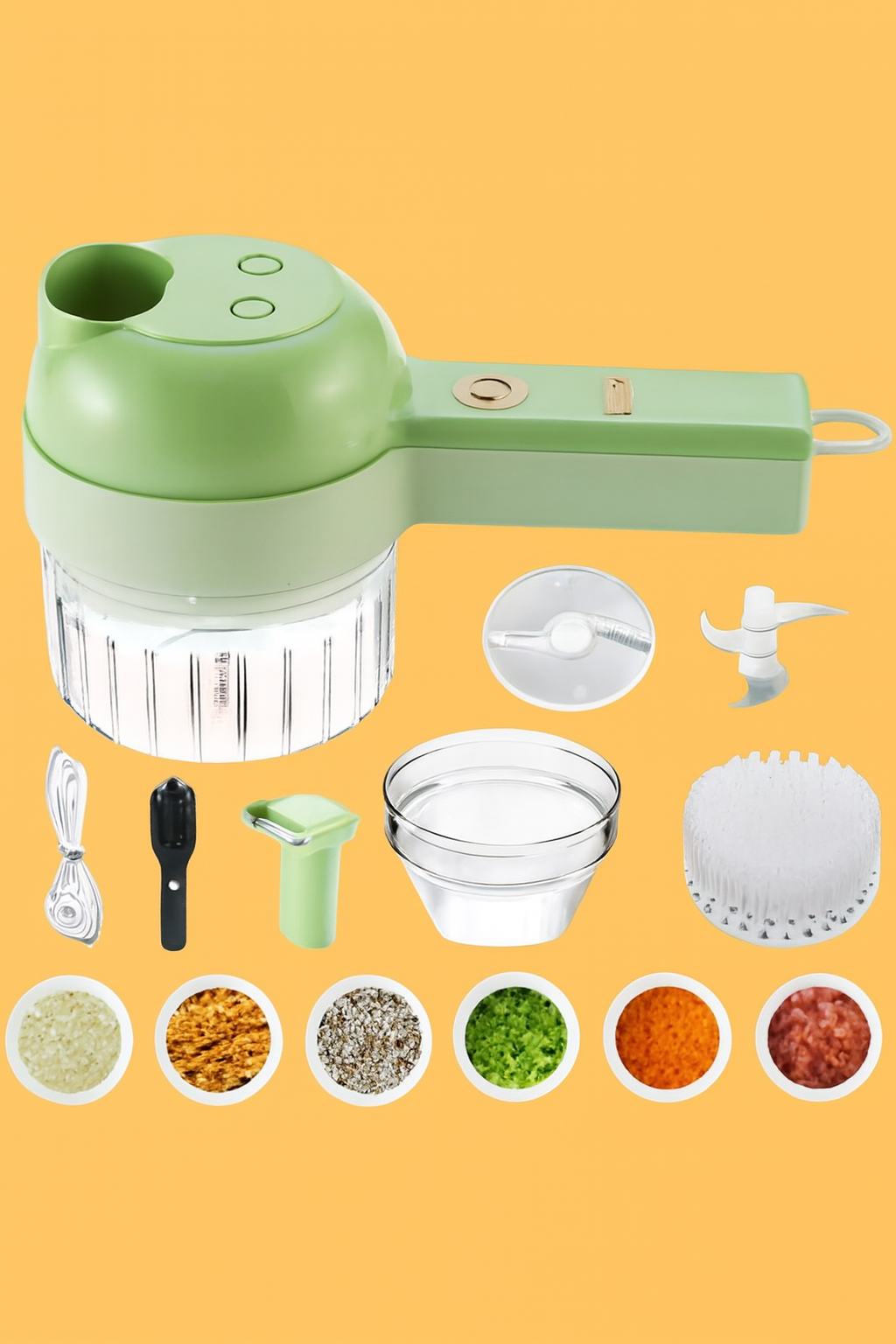 4 in 1 Portable Electric Vegetable Cutter Set