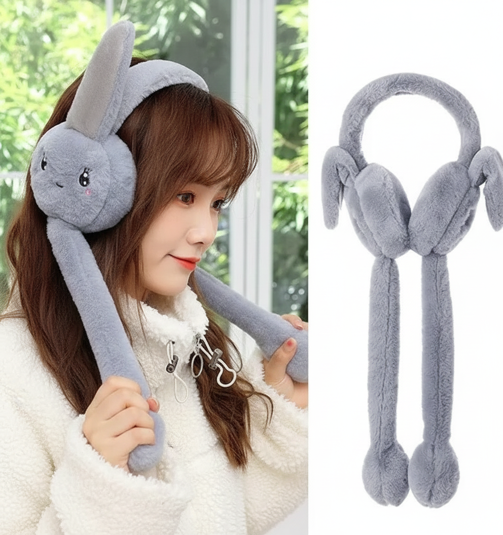 Adorable  Premium winter Bunny Ear Moving Earmuffs!