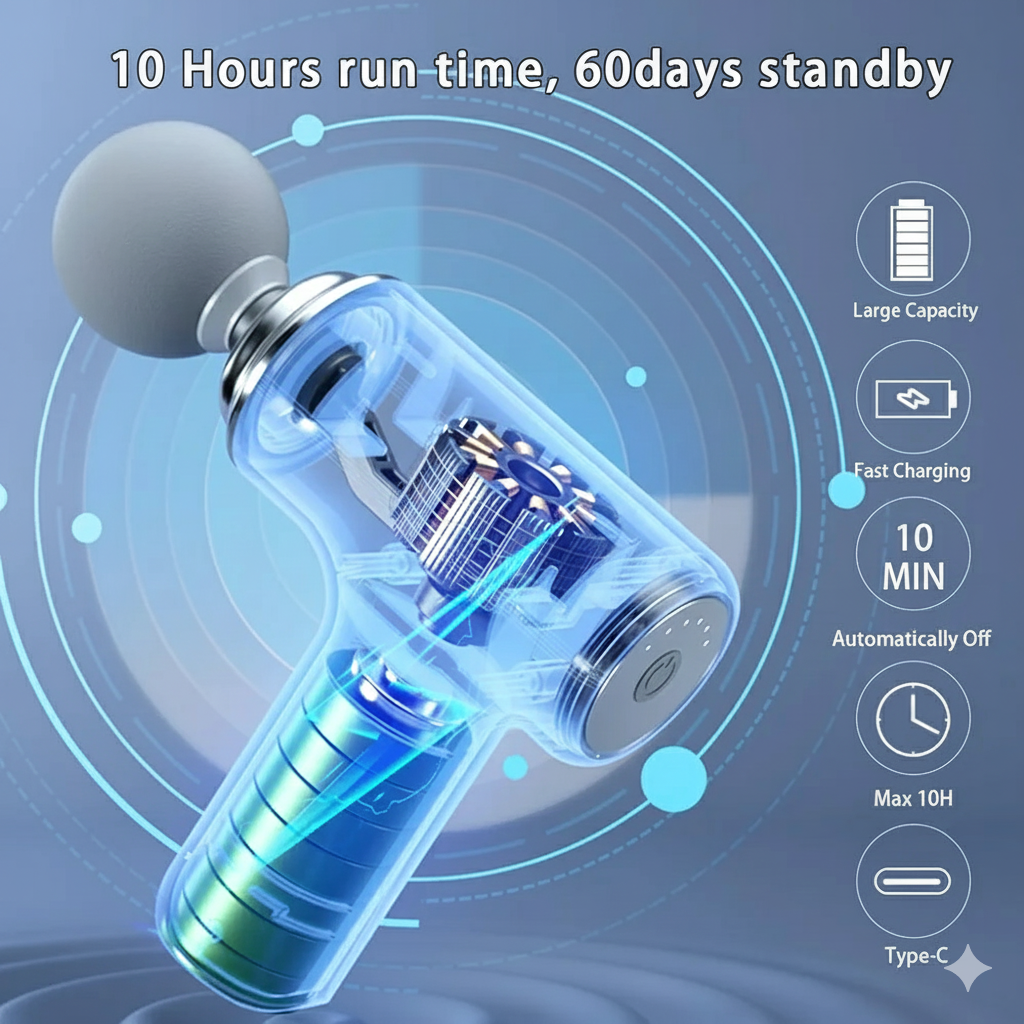 Quick Relief Muscle Massage Gun – Deep Tissue Pain Relief