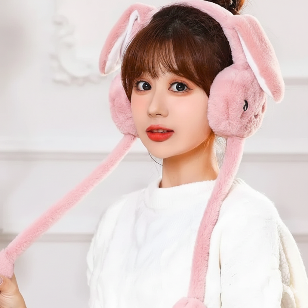 Multicolor Premium Bunny Ear Earmuffs